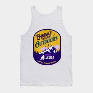 Embrace the Great Outdoors Unplug Recharge Rediscover Alaska Tank Top